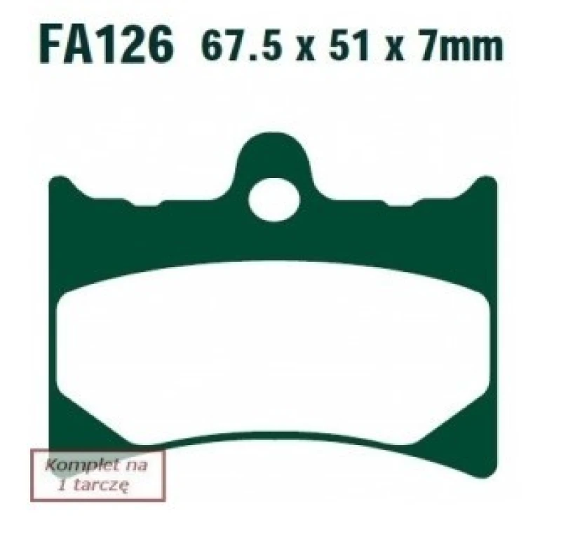 Image of EBC Brakes FA126 Brake pad set Brake Pad Set,disc brake (402)