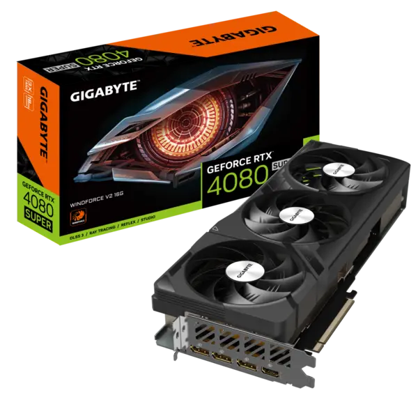 Image of Gigabyte GeForce RTX 4080 SUPER WINDFORCE V2 16GB Graphics Card