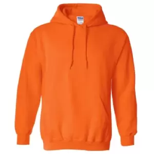 image of Gildan Heavy Blend Adult Unisex Hooded Sweatshirt / Hoodie (L) (Safety Orange)