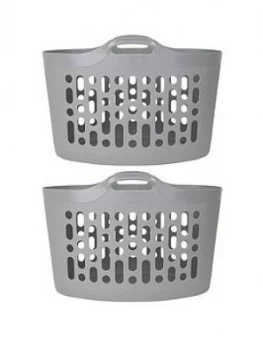 Image of Wham Flexi Store Laundry Baskets - Set Of 2
