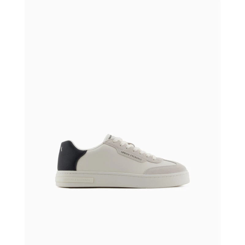 Image of Armani Exchange Mens Low-Top Trainers Off White N480 male 6 (40)