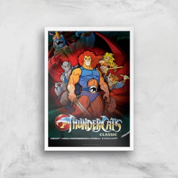 Thundercats Giclee Art Print - A4 - White Frame