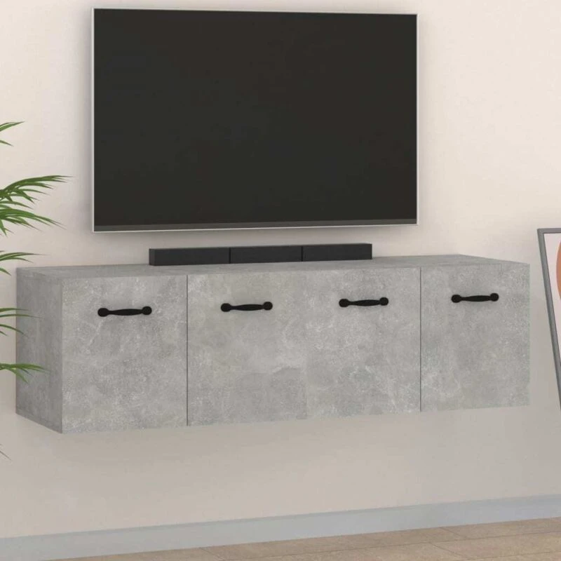 Image of VIDAXL Vidaxl - Wall Cabinets 2 pcs Concrete Grey 80x35x36.5cm Engineered Wood 8720287121152