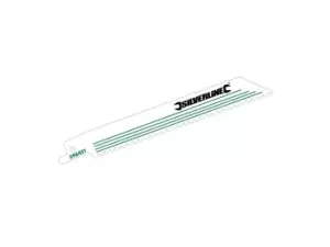 Image of Silverline 598431 Recip Saw Blades 6tpi 5pk 150mm