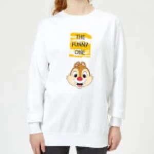 Image of Disney Chip 'N' Dale The Funny One Womens Sweatshirt - White