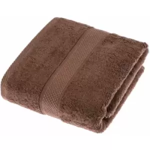 image of HOMESCAPES Turkish Cotton Chocolate Bath Towel - Chocolate