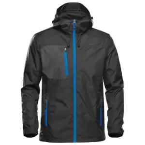 image of Stormtech Mens Olympia Soft Shell Jacket (L) (Black/Azure)