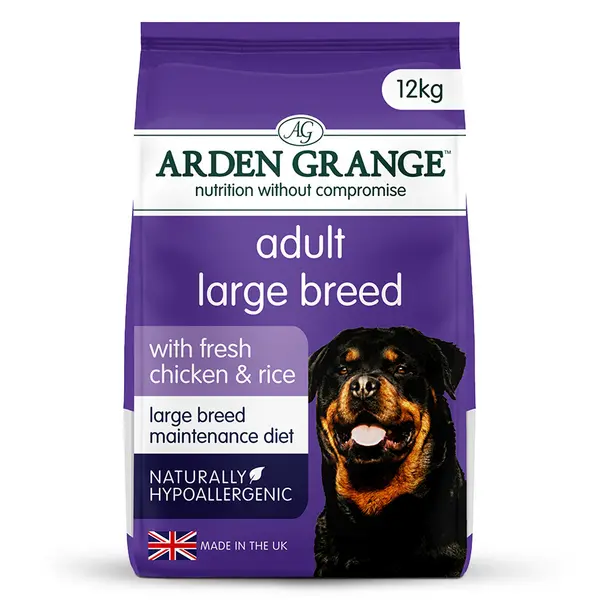 image of Arden Grange Adult Large Breed Chicken Dog Food 12kg