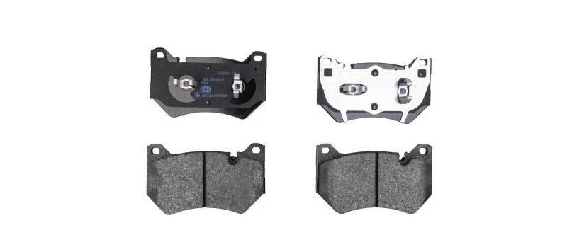Image of HELLA 8DB 355 040-151 Brake pad set prepared for wear warning indicator Brake Pad Set,disc brake (402)