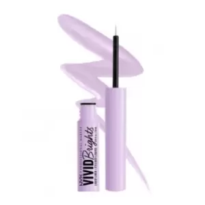 image of NYX Professional Makeup Vivid Brights Colored Liquid Eyeliner 07 Lilac Link