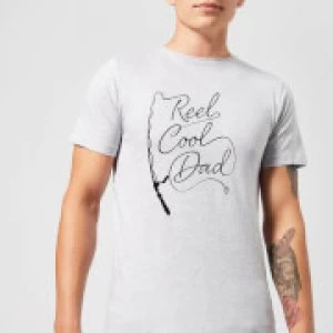 Image of Reel Cool Dad Mens T-Shirt - Grey - 5XL
