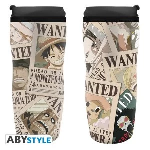 image of One Piece - Wanted Travel Mug