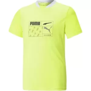 image of Puma Sports Poly Graphic Tee B - Green