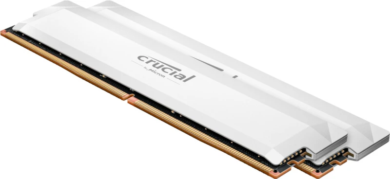 Image of Crucial Technology Crucial Pro OC 64GB DDR5 6400MHz RAM Desktop Memory for Gaming - White CP2K32G64C40U5W