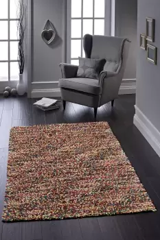 Image of Origins Rocks Shaggy Wool Rug - Size: 80x150cm