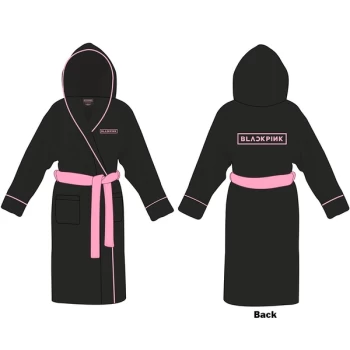 image of BlackPink - Logo Unisex Medium - Large Bathrobe - Black