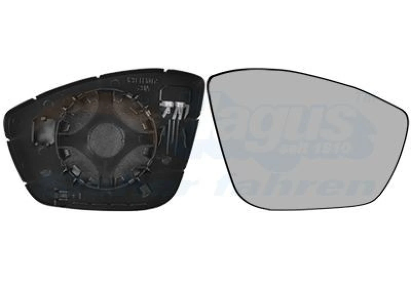 Image of VAN WEZEL Wing mirror glass VAN WEZEL 4043838