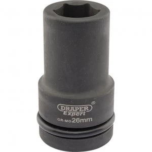 Image of Draper Expert 1" Drive Deep Hexagon Impact Socket Metric 1" 26mm