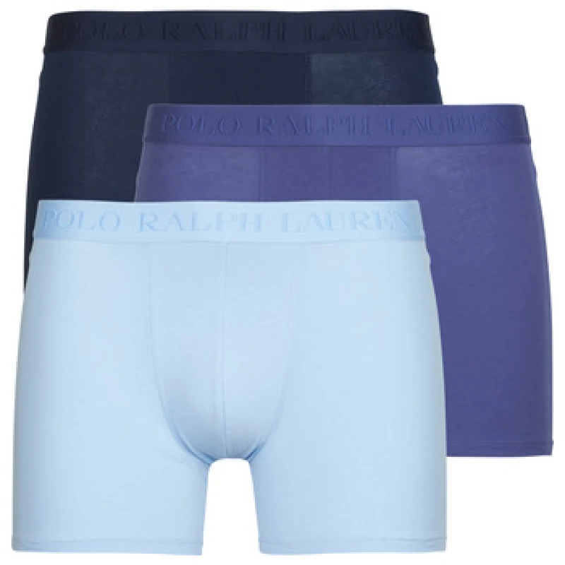 Image of Polo Ralph Lauren BOXER BRIEF-3 PACK-BOXER BRIEF mens Boxer shorts in Blue