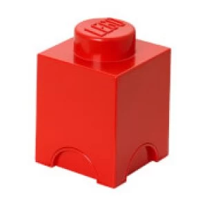 Image of Lego 1 Stud Brick Container - One Size - Red