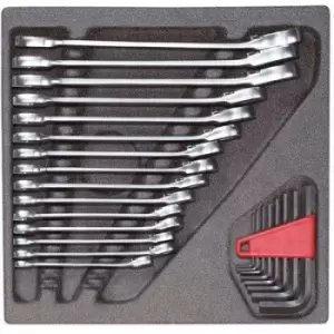 image of Gedore RED 3301700 R22250001 Ratcheting crowfoot wrench set