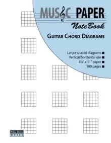 Image of MUSIC PAPER NoteBook - Guitar Chord Diagrams