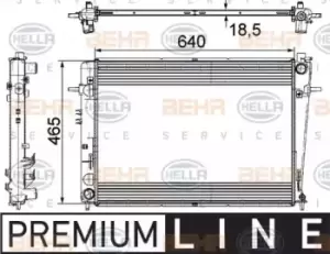 Image of x1 Behr Heat Exchanger 8MK376745-621 Genuine replacement part for Car Made in KR