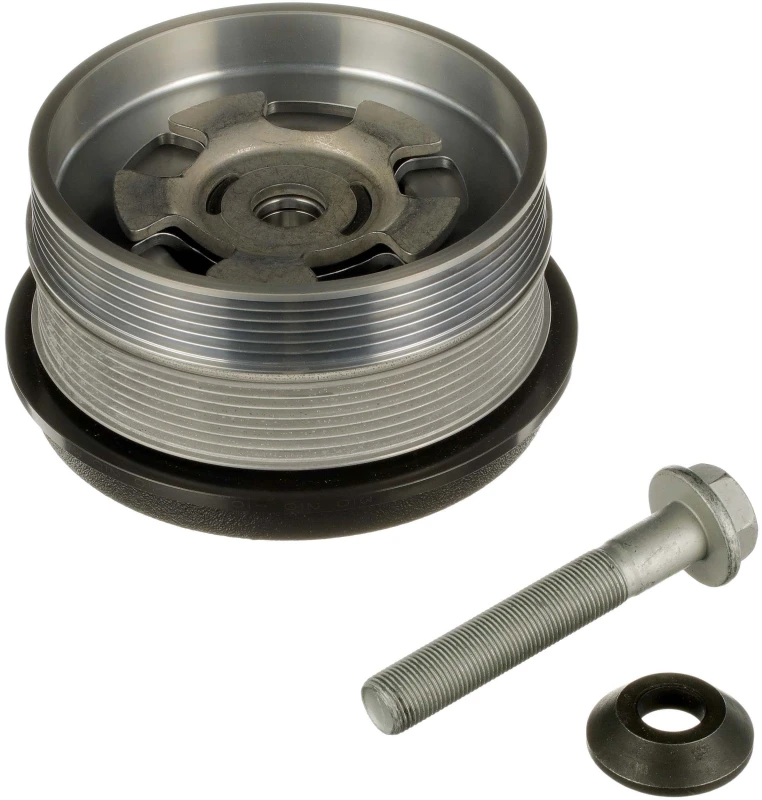 Image of GATES TVD1236A Crankshaft Pulley G-Force PowerLink with damping, with accessories, Ø: 144mm Metal Belt Pulley,crankshaft (3213)