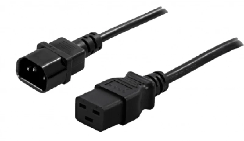 Image of PowerWalker 91010040 power cable Black C14 coupler C19 coupler