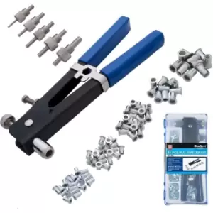 image of BlueSpot 86pc Threaded Rivet Nut Setting Insert Riveting Gun Rivnut Tool M3 - M8