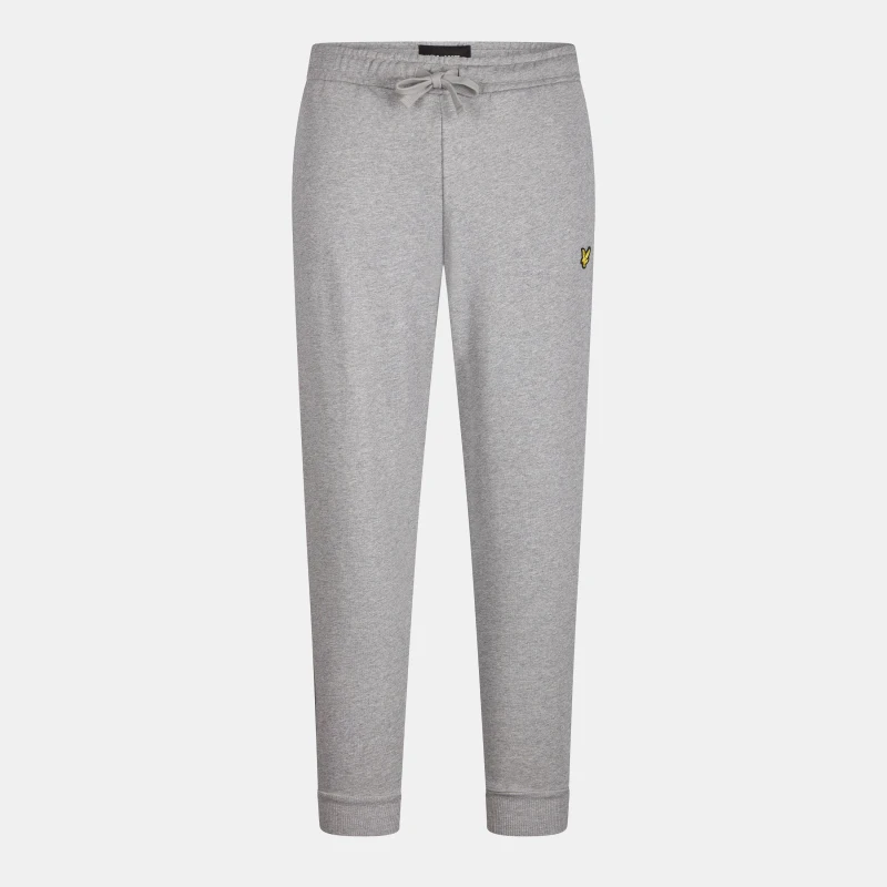 Image of Lyle and Scott Skinny Cuff Sweat Pants Closed Hem Fleece Jogging Bottoms XS Grey 48247226310