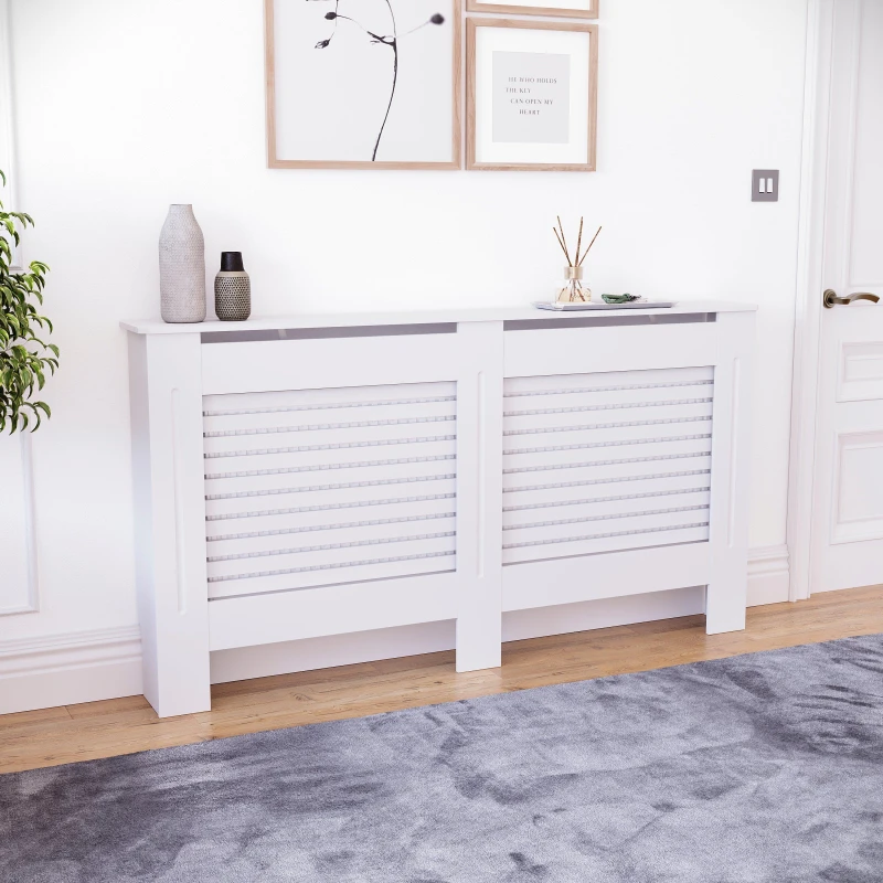 Image of Lassic Vida Designs Milton Radiator Cover, Large White unisex Large