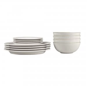 Natural Canvas 12 Piece Tableware Set