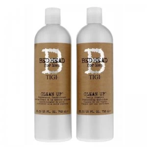 image of TIGI Bed Head For Men Clean Up Daily Shampoo and Conditioner