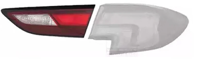 Image of VAN WEZEL 3810924 Rear light Inner Section, with bulb holder, Right Combination Rearlight (391)
