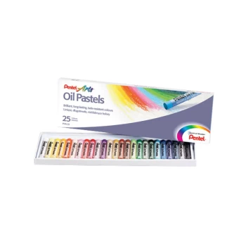 image of Pentel PHN25 Oil Pastels - Pack of 25