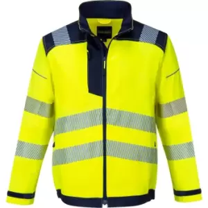 Image of Portwest T500 PW3 Hi Vis Work Jacket Yellow / Navy 3XL