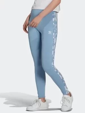 image of adidas Originals Leggings, Blue, Size 14, Women