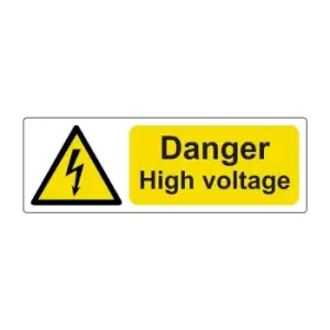 Image of Spectrum Industrial Danger High Voltage, Pack of 25 Sav (75 x 25mm)