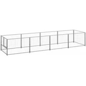Image of Vidaxl - Dog Kennel Silver 4 m² Steel Silver