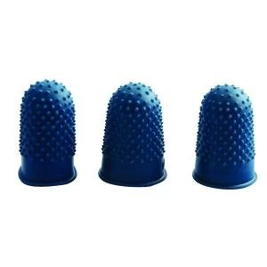 Image of Q-Connect Thimblettes Size 1 Blue Pack of 12 KF21509
