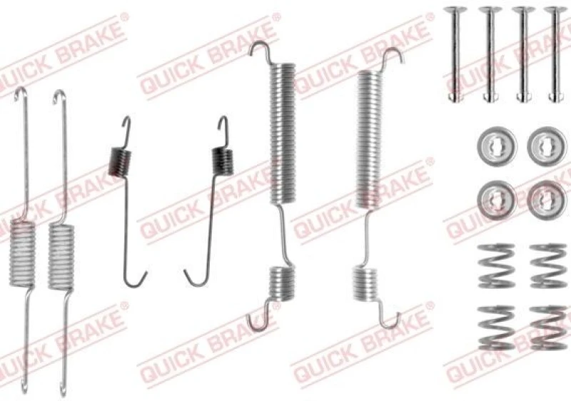 Image of QUICK BRAKE Brake shoe fitting kit QUICK BRAKE 105-0822