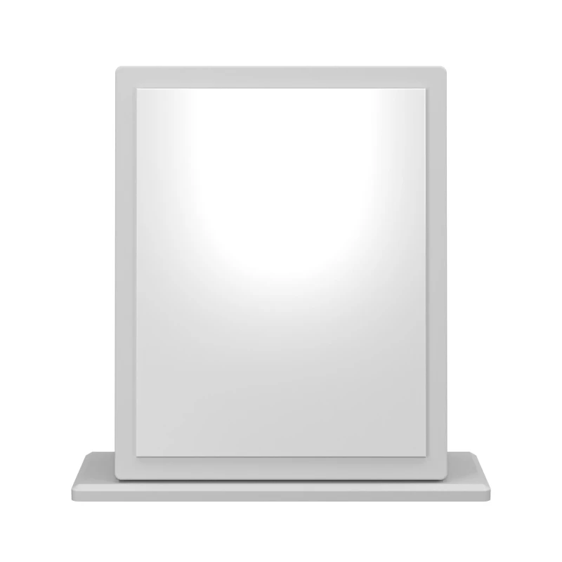 Image of Sussex Grey Rectangular Freestanding Framed Mirror, (H)50Cm (W)47.8Cm