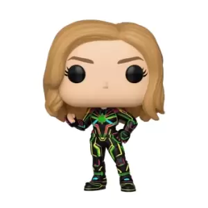 image of Marvel Captain Marvel Neon Suit Pop! Vinyl Figure