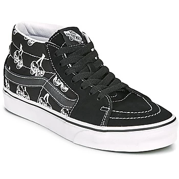 image of Vans SK8 MID womens Shoes (High-top Trainers) in Black,4.5,5,6,6.5,7.5,3,7,12,5.5,4