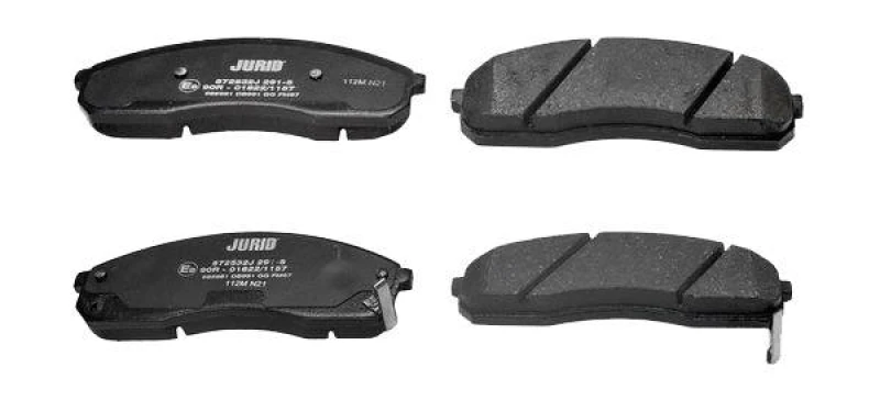 Image of JURID 572532J Brake pad set with acoustic wear warning, without accessories Brake Pad Set,disc brake (402)