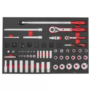 Image of Teng Tools TTESK126 Socket Set 1/4 and 1/2in dr 126pcs