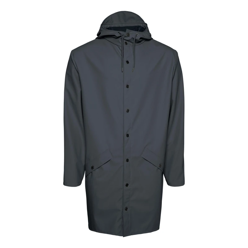 Image of Rains Long Jacket - Grey Grey XL