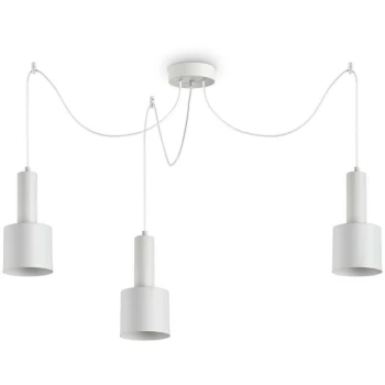 image of Ideal Lux Lighting - Ideal Lux HOLLY - Indoor Ceiling Pendant Lamp 3 Lights White, E27