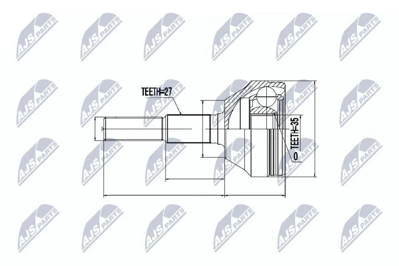 Image of NTY CV joint kit NTY NPZ-CH-011